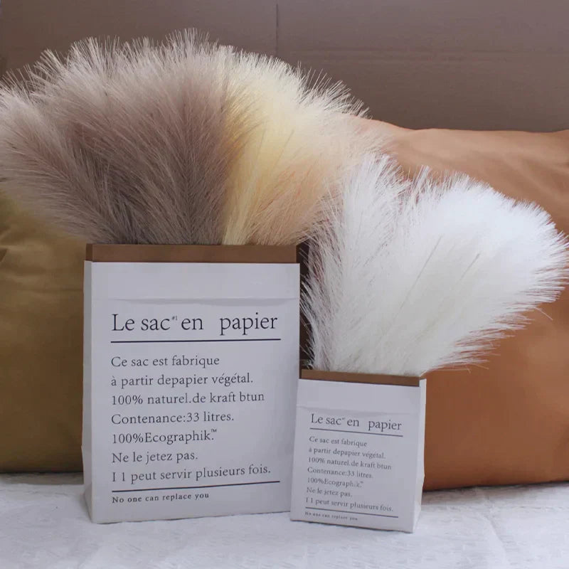 Artificial Fluffy Pampas Grass Bouquet Wedding Party Decoration Flowers